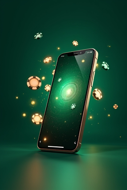 Smartphone mit Casino-App